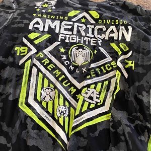 Mens American fighter t shirt